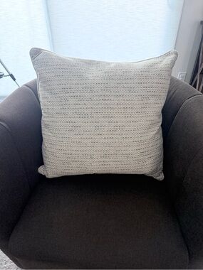Callisto Home Cream Textured Accent Pillow